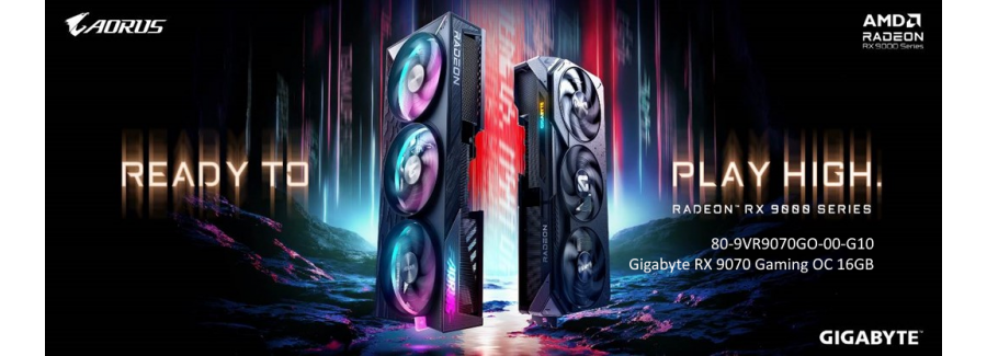 Placa Gráfica PCIe 16GB Gigabyte RX 9070 Gaming OC  